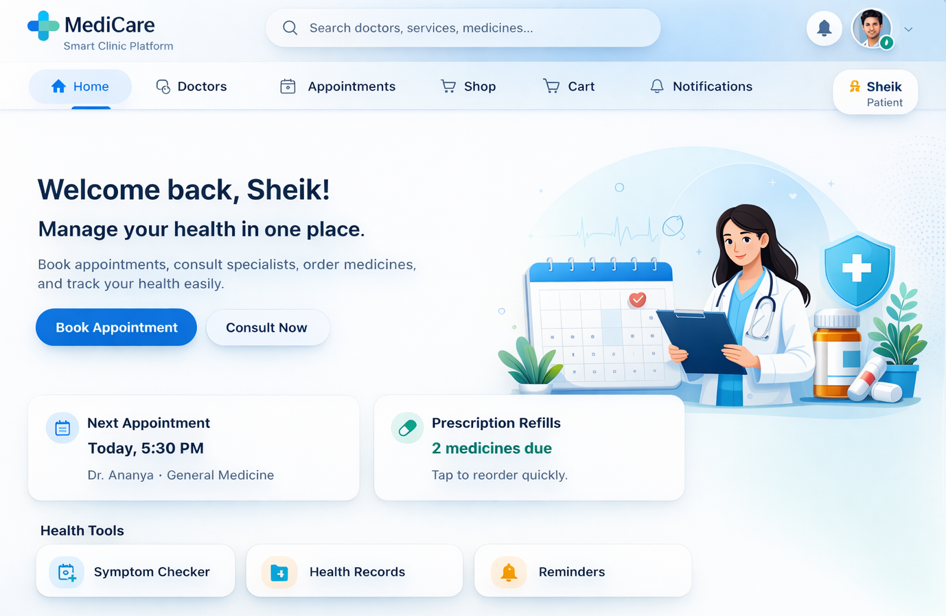MediCore Hospital Management Platform